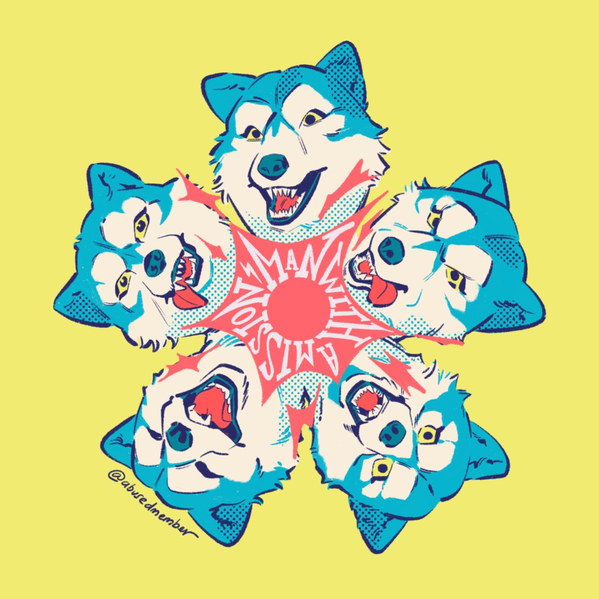 「My silly wolves drawing I just realized 」|Dinan ✨ CF16 H45 💖のイラスト