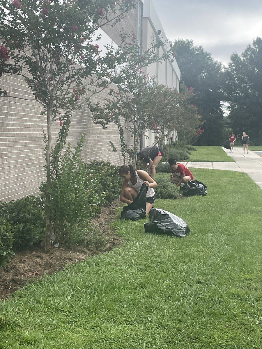 myTBThs's tweet photo. Amazing morning partnering with The Florida Southern Women’s Basketball Team!  We are so thankful they came this morning and dedicated time to help us beautify our campus!  @fsc_wbb #TitanPride https://t.co/HeDCpO4QHn