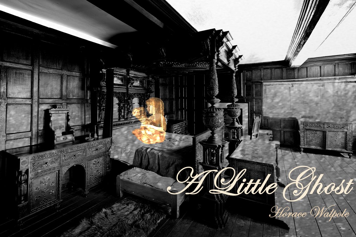 2Lesser's tweet image. The thirtieth short story for the chilling month of October is: “A Little Ghost” by Hugh Walpole. #spookyseason #shortstory #lesserof2weevils #October