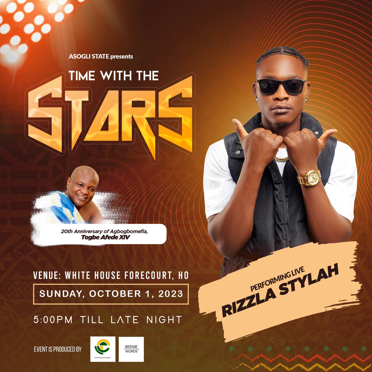 Time with the stars! Ho are you ready? <a href="/togbeafedexiv/">H.R.M TOGBE AFEDE XIV</a>  <a href="/asoglistate/">Asogli State Ghana</a> we coming through for you! 
#HMG #Sor #Earsonly