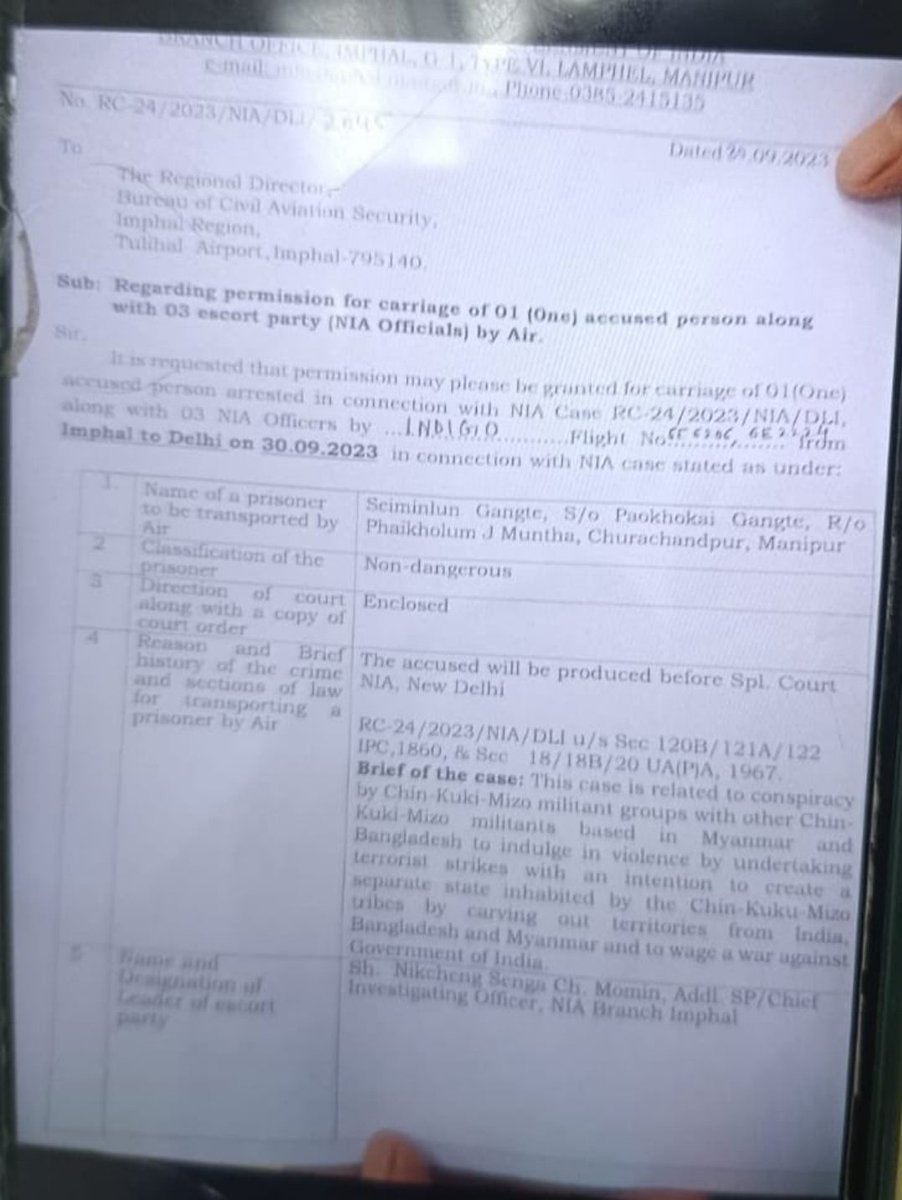 VladAdiReturns's tweet photo. The arrest of Seiminlum Gangte by the NIA is an extremely welcome news. 

This #Kuki #Narcoterrorist was planning to carry out terr0rist strik€s in Manipur and wage war against Bharat. 

He conspired with other Chin-Kuki-Mizo terr0rist groups with the ultimate goal of breaking up Bharat. 

It is alleged that he was involved in the SUV blast on 22 nd June in Kwakta. The case was registered suo moto by the NIA on the 19th of July.

He was arrested from ChuraChandpur and taken away to Delhi.

@ramindesai @RajatSethi86 @DivyaSoti @ajeetbharti @igopalgoswami @ssaratht 

#Manipurfiles #ManipurFightsBack 
#Gurudwara #MamaPradesh Ayhika Mukherjee