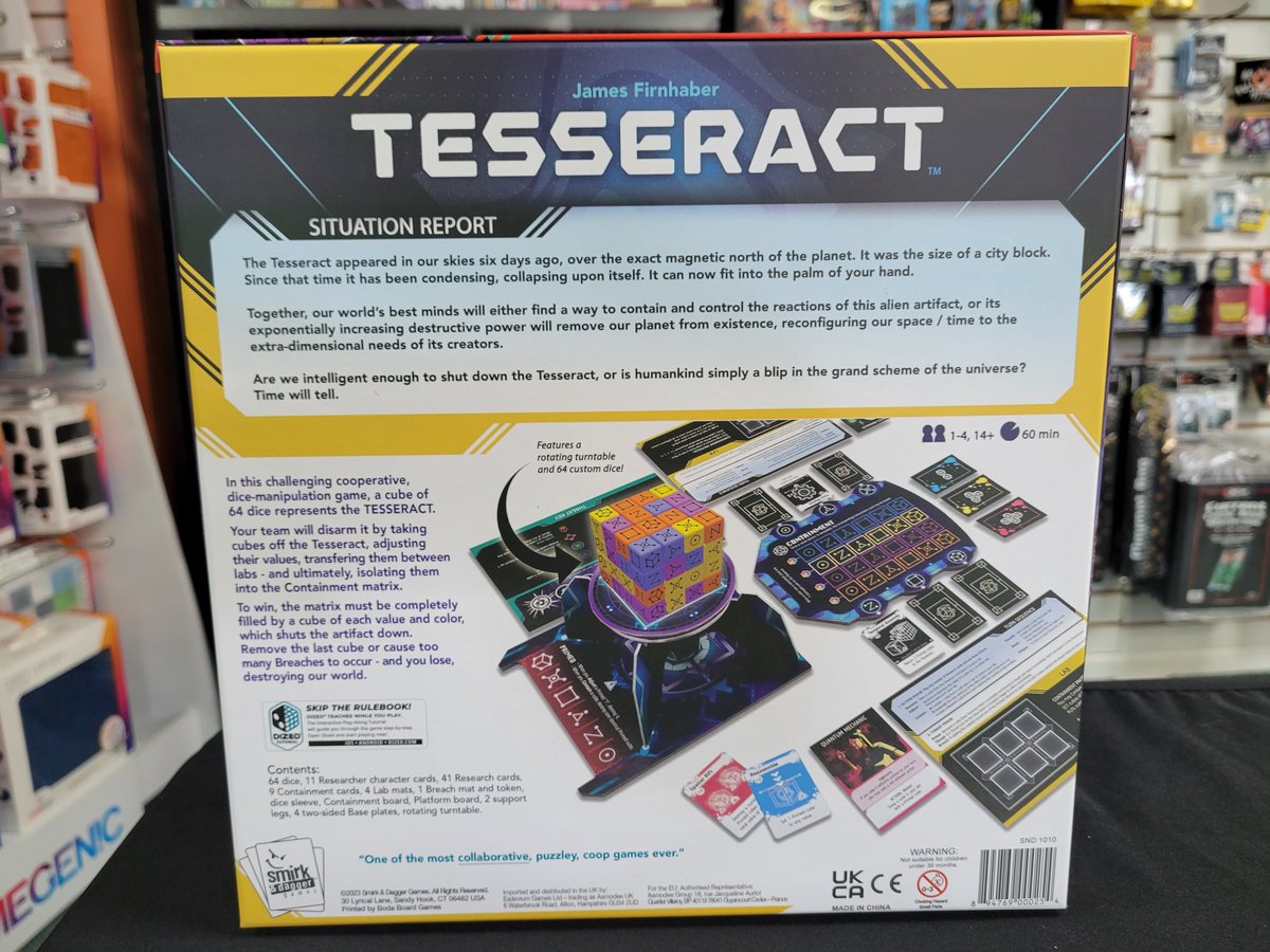 drewstees's tweet image. 🎲 Can you successfully contain the Tesseract? 🎲 Stop by Nick Nack's Full Frontal Attack in Hershey for a demo of this unique cooperative game! Running today from 10am - 3pm!

@SmirkandDagger 
@NickNacksAttack
@DexEnvoy