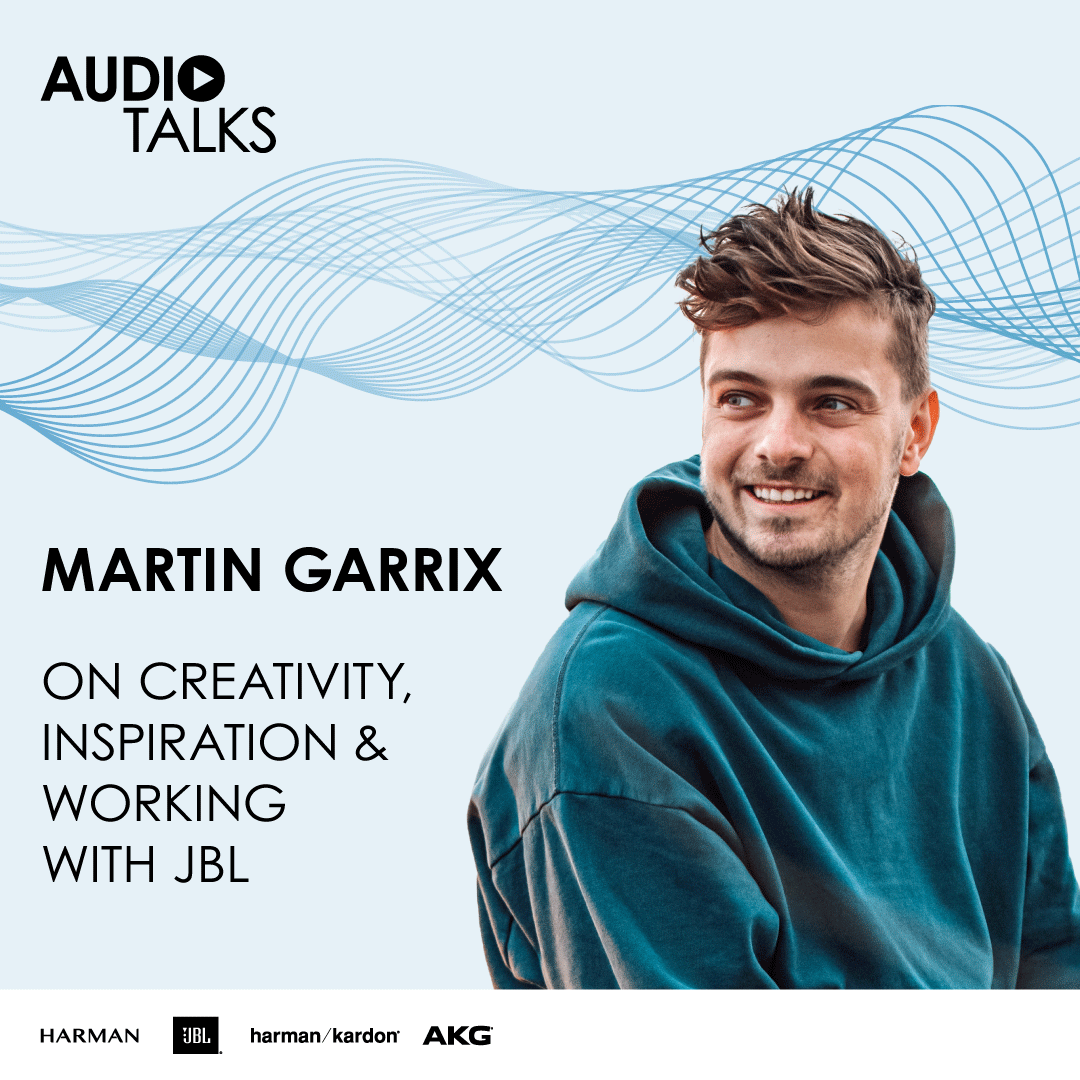 Harman's tweet photo. It's #internationalpodcastday! Check out #AudioTalks, our podcast about all things audio. Legends of the music business, like #HARMANโs brand ambassadors @MartinGarrix and @arrahman, joined us to share their insights from the industry. Learn more: https://t.co/953kM95IuE https://t.co/de0EDurG7E