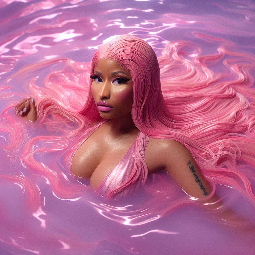 Nicki Minaj in a new photoshoot for her album ' Pink Friday 2 '