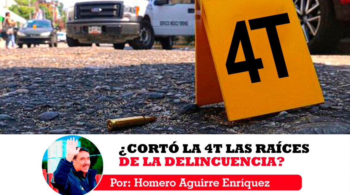 HomeroAE's tweet photo. ¿Cortó la 4T las raíces de la delincuencia?. "Y aquí estamos millones de mexicanos, inermes ante la violencia, con la pobreza lacerando a millones, obligando a muchos a migrar y a otros a delinquir, a la vez que presenciando la gigantesca operación de Morena, financiada con recursos públicos, para volver a quedarse con la Presidencia de la República". Te invito a leer mi opinión https://t.co/JvFYBX7nFt