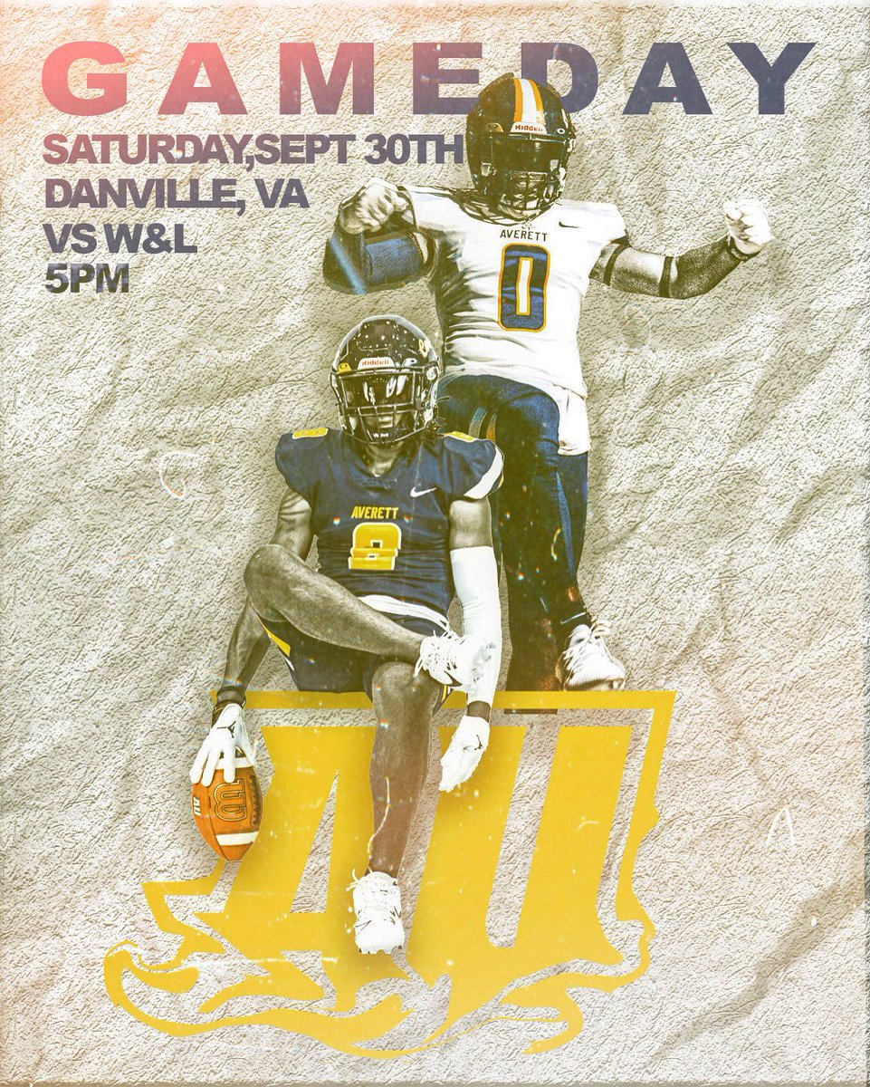 𝐈𝐓'𝐒 𝐆𝐀𝐌𝐄𝐃𝐀𝐘❗️

See you at Frank R. Campbell Stadium to celebrate Family Day &amp; Food Truck Rodeo Festivities!

🔔- Cougar Walk 3PM
⏰ 5:00 PM
🆚 W&amp;L
📊 averettcougars.com/sidearmstats/f…
🎥 m.youtube.com/live/jLhiMgT8O…

#AllAverett🔥 | #Real 🟡🔵