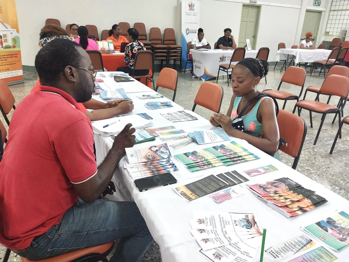MSDFSTT's tweet photo. #HappeningNow...Staff from the #MSDFS participate in San Fernando East Constituency's Community Outreach Programme at St Madeleine Community Centre.

Come on down to find out more information on the Ministry’s grants, programmes and services! 

#helpingempoweringtransforminglives https://t.co/sVHkgWC8Iz