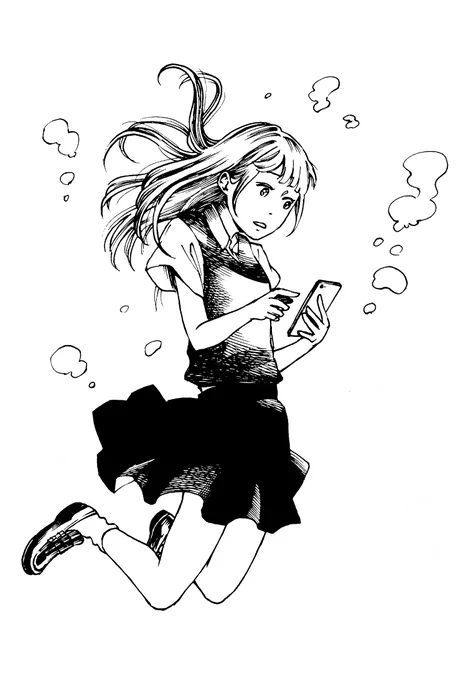 #このタグを見た人は自分が描いたモノクロ絵を貼れ 