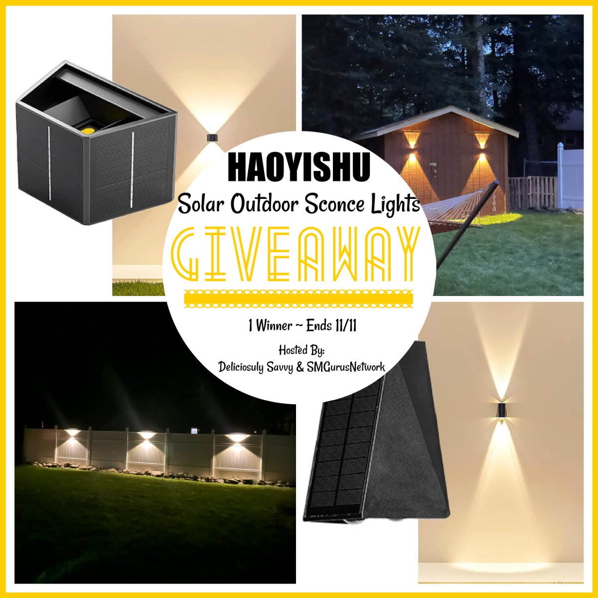 DeliciouslySavv's tweet image. 🎉NEW Giveaway Alert🎉 Enter To Win The #HAOYISHU Solar Outdoor Sconce Lights #Giveaway! (1 Winner ~ Ends 11/11) #2023SMGNFallGiftGuide🍂

Enter Today &amp;amp; Good Luck
👉deliciouslysavvy.com/enter-to-win-t… via @deliciouslysavv