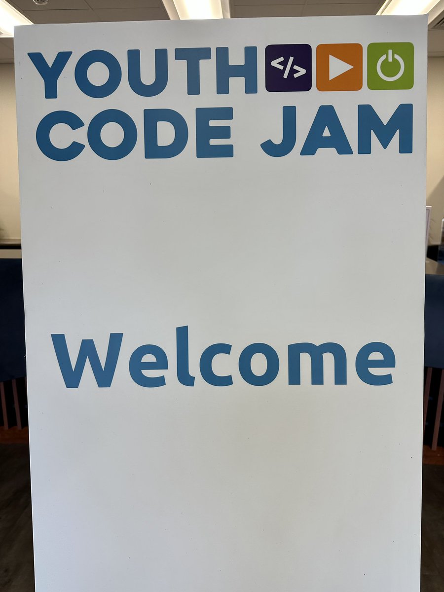 Favorite day of the year! @YouthCodeJam setting up for the free community jam. Volunteers arriving and kids and families will be here before we know it! @ESCRegion20