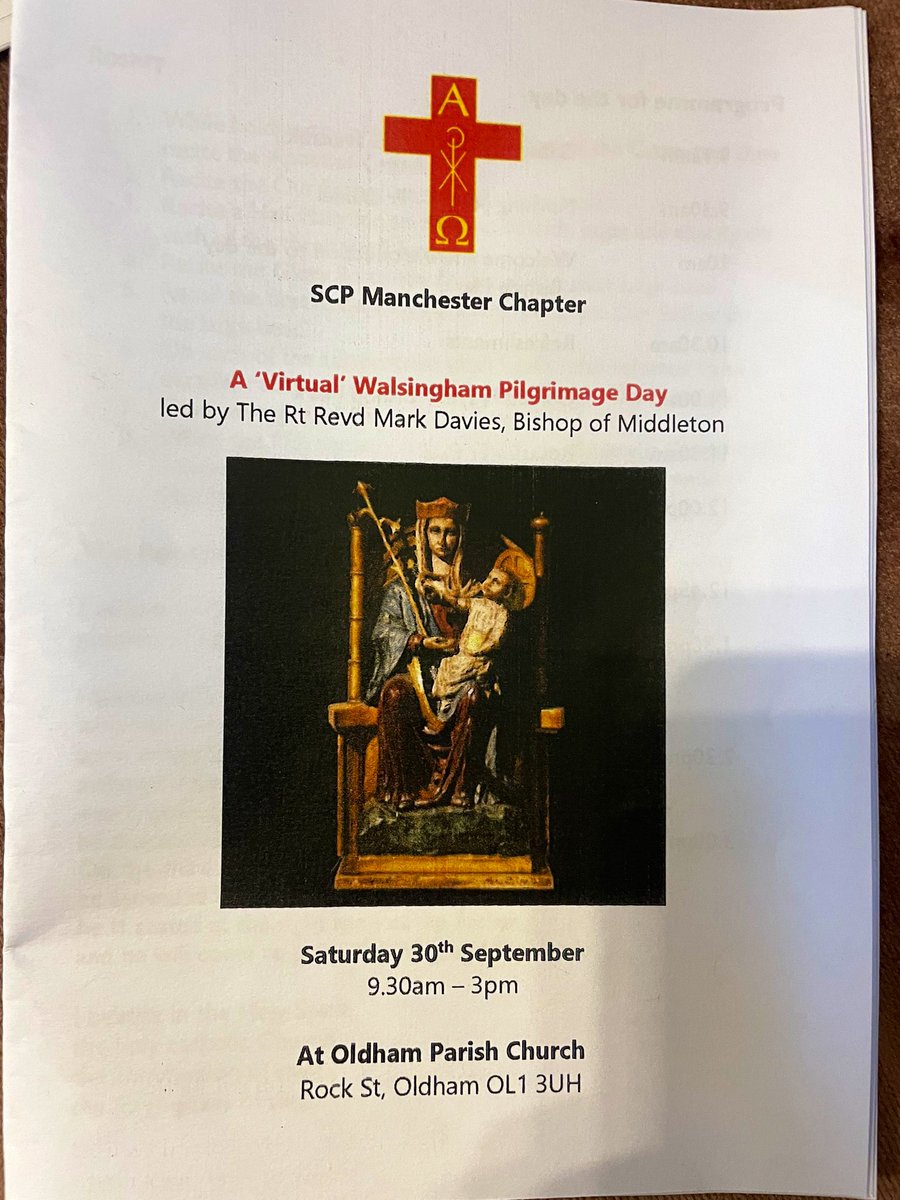 Thanks to @manchester_scp for the invitation to lead todays spiritual Pilgrimage to Our Lady of Walsingham. Giving thanks for the many graces & blessings given by God. Thanks to Fr Daniel, @OldhamParish & Fr Paul.