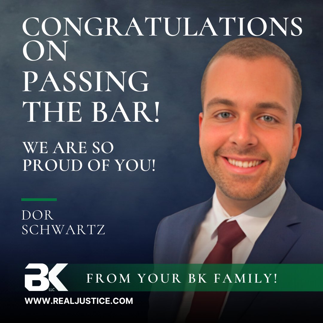 Huge congratulations to Dor for conquering the Bar Exam!  Your hard work, dedication, and unwavering commitment have paid off, and we couldn't be more proud of you. Cheers to this incredible achievement!

#newlawyer #barexams #BKPride #BarExamChamp #LegalEagle