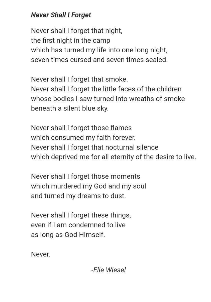 30 September 1928 | Elie Wiesel, #Auschwitz and Buchenwald survivor, author and #Nobel Laureate, was born. 'Indifference is the epitome of evil.' / „We must take sides. Neutrality helps the oppressor, never the victim. Silence encourages the tormentor, never the tormented.'