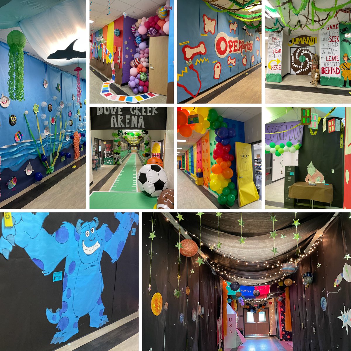 (2/2)DCES rocked out all day setting the stage for learning - from safari adventures, sports arenas, under the sea, Lego land, space exploration, Monsters Inc, to board games! Our students were fully engaged in fun, thematic, &amp; rigorous learning activities. 💚 <a href="/oconeecoschools/">Oconee County Schools</a>