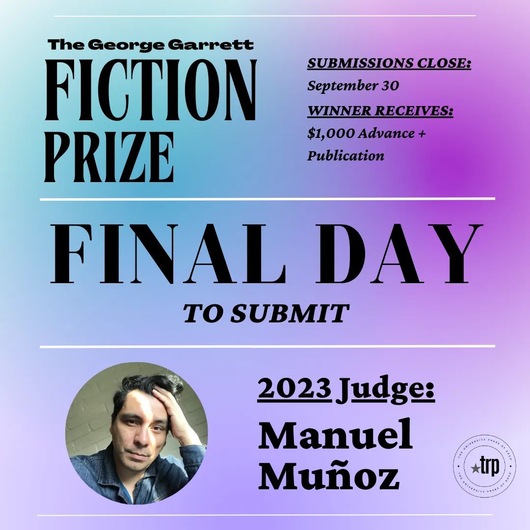 Calling all writers! This is the FINAL DAY to submit a manuscript for a chance to win a publication + $1,000 advance! Just follow the link in our bio to submit your manuscript today! #CallForSubmissions #WritingCommunity #FictionPrize #Submissions