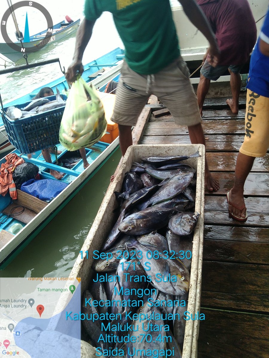 SaidaUmagapi's tweet photo. Senin 18 September ,Saida Umagapi Luhkan Sula Bp3ambon Melaporkan hasil tangkapan Bapak Iwan Ikan dasar tangkapan panah 200 kg dengan harga / kg,35,000
#Giatluhkanbp3ambon
#Luhlaporko
#Luhlaporbp3ambon https://t.co/1mEAWZn1tB