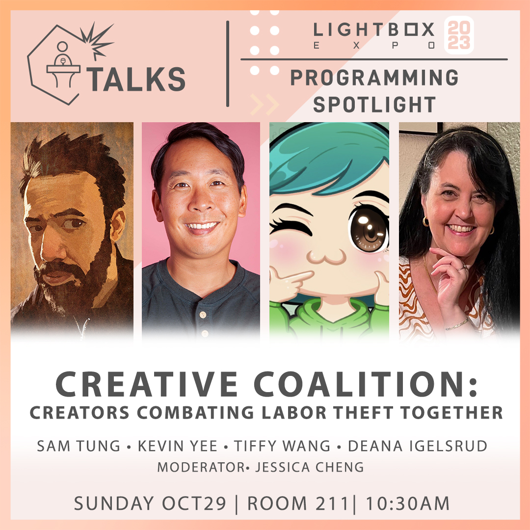 If you are an artist and are concerned about GenAi exploiting your community, and your fellow creatives you do NOT want to miss this year's <a href="/LightBoxExpo/">LightBox Expo</a> I've set up 3 Panels to arm you with knowledge and the FACTS.
2023.lightboxexpo.com/schedule/
#CreateDontScrape