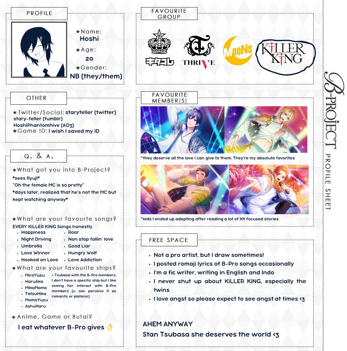 staryteller's tweet photo. wahoo i finally have my own #bprointro after being in this fandom since uh 8?? years ago
please ignore the very messy circle I hate using mouse </3 anyway feel free to hmu if u want to be friends I guess https://t.co/dejQzBCH1H