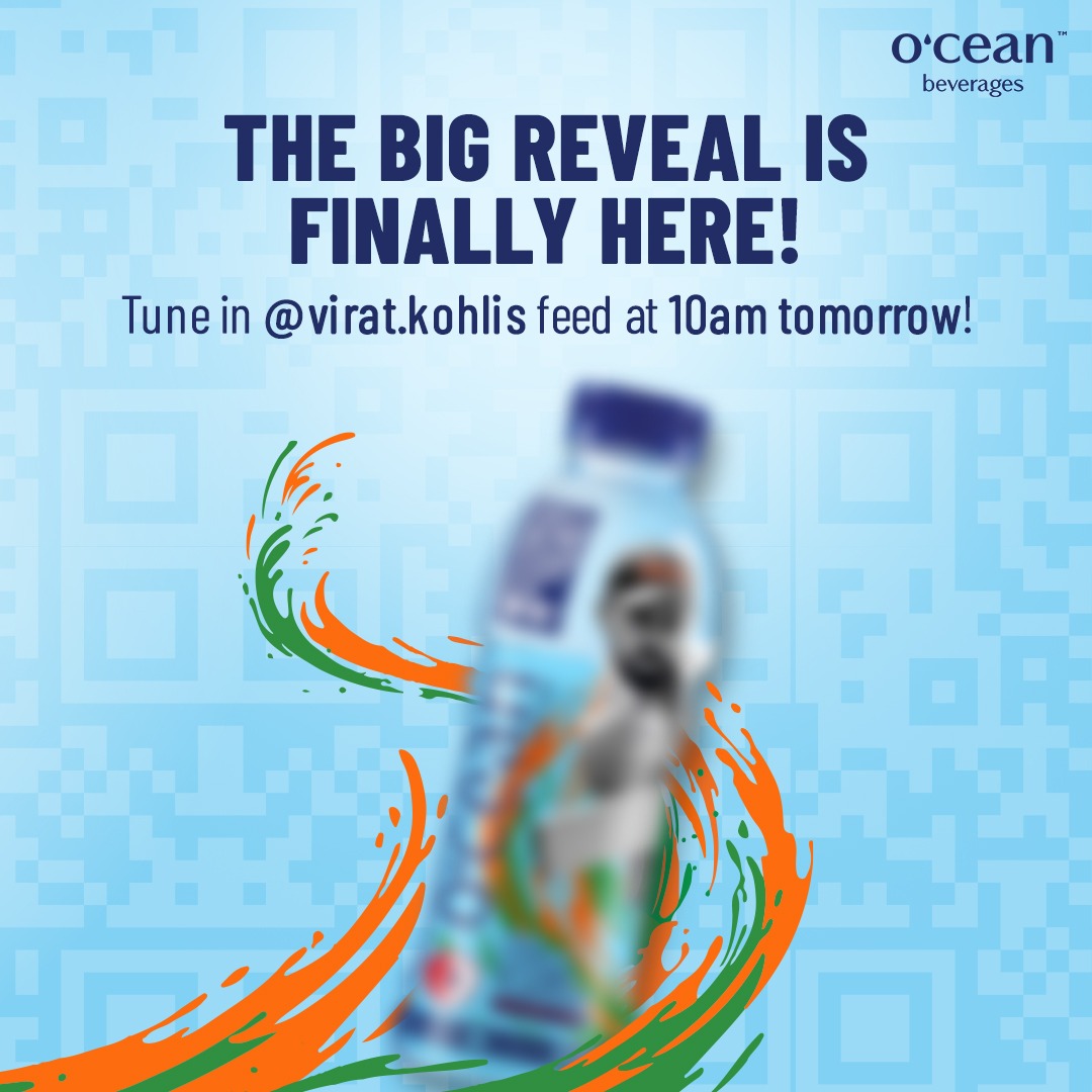 OceanBeverages's tweet photo. The moment we've all been waiting for! Set your alarms for 10 am tomorrow and head over to @imVkohli 's feed for the BIG REVEAL! 🤩
#StayTuned #BigReveal #ExcitingNews
#Oceanbeverages #WinAChance #ScanHydrateWin #SignUpNow #OceanDrinks #JoinTheHydrationMovement #GiftHampers https://t.co/AfRQIRsuSl