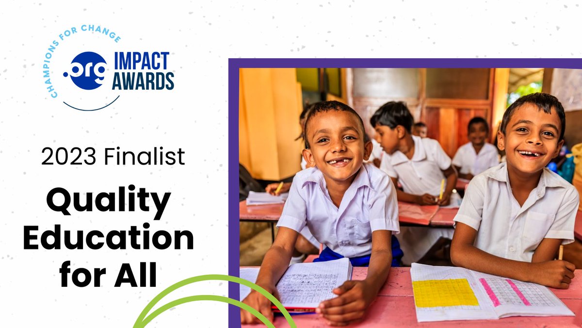 Thrilled to announce that @oursansar is a Finalist in the Quality of Education for All category for the 2023 #ORGImpactAwards! @PIRegistry recognizes mission-driven organizations from around the world that are having a meaningful impact. #OIAs #ORGInAction #oursansar @OrgInAction