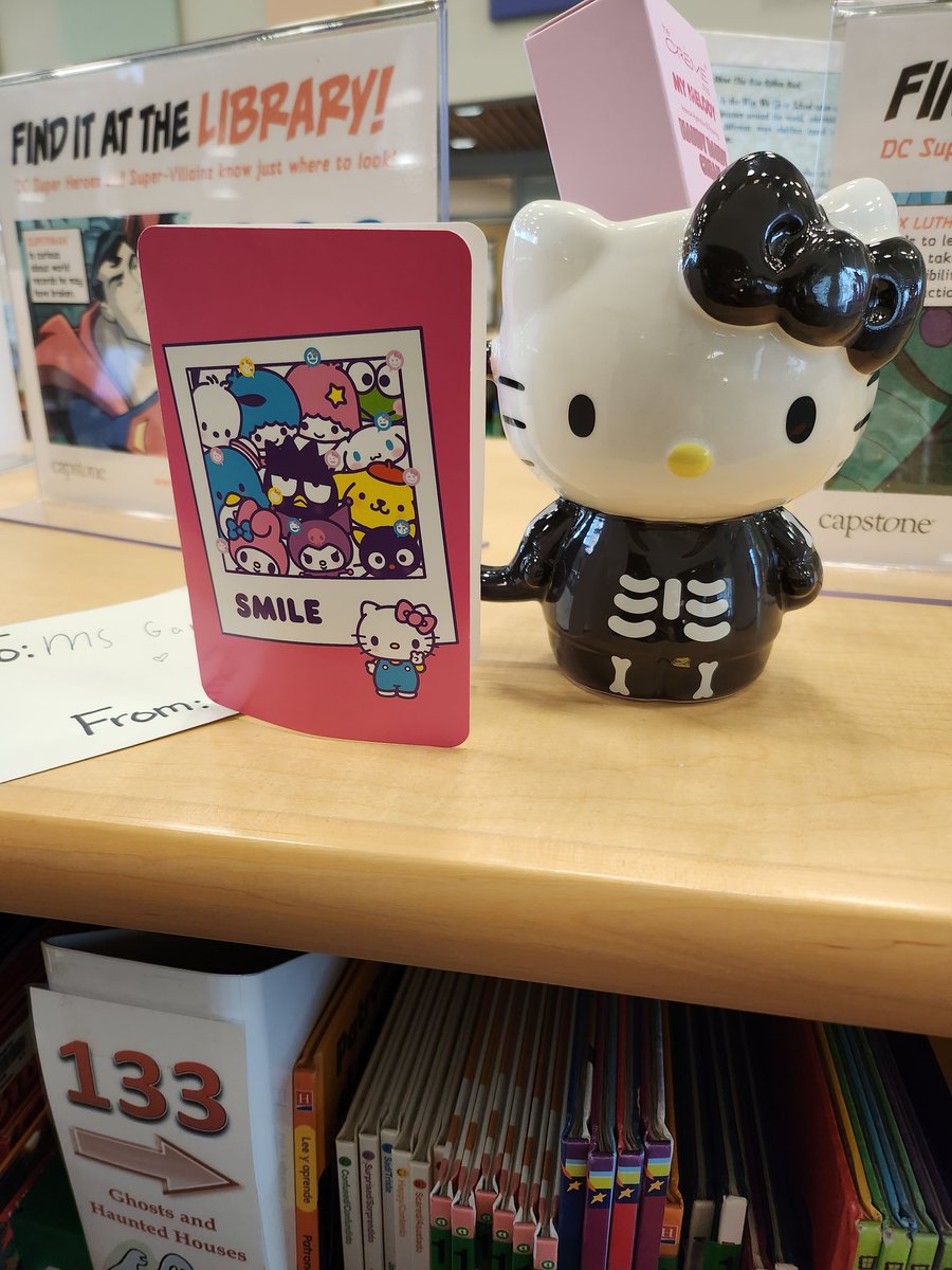 When two lovely students decide to make your day- your hearts melts and beams with joy!! They really know how to make a librarian feel special!