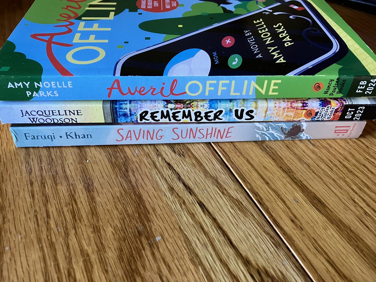 A double dose of book mail this week makes a double fun weekend of reading! Thank you @nancyrosep and @SaadiaFaruqi for this motivation to get my essays graded! Can’t wait to read and share these!