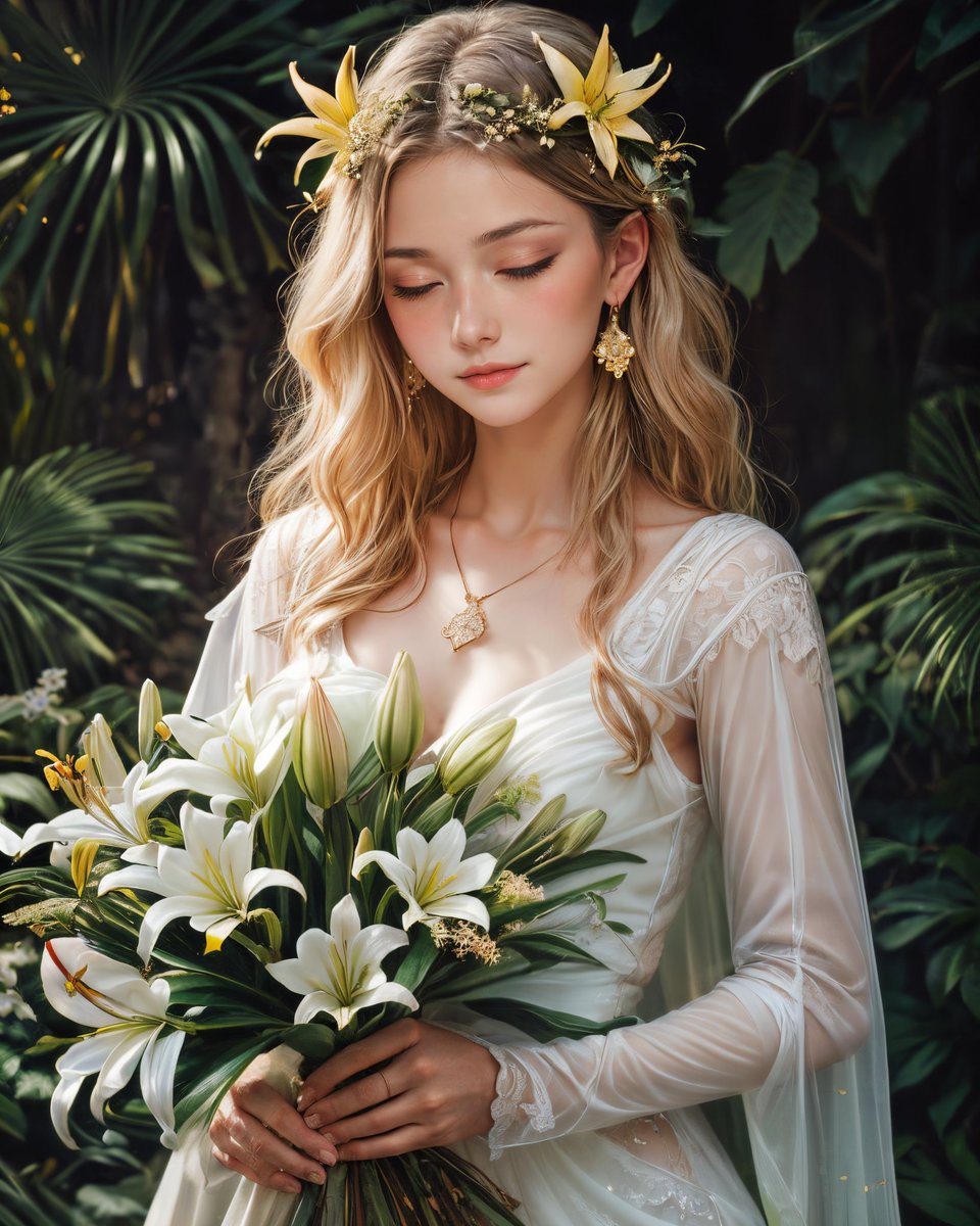 sodiem_ai's tweet photo. [ Lily Princess ] 🤍💚

Haven't done photorealistic style in so far.

#lilyflower  #aiphotography #aimodel
#aifashion  #aigeneratedart #AIart #aiartcommunity #aiartwork #AIイラスト #AIグラビア #AI美女 https://t.co/cnIRTwVK3A