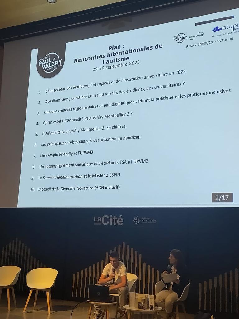 UPM3 aux rencontres internationales de l’autisme