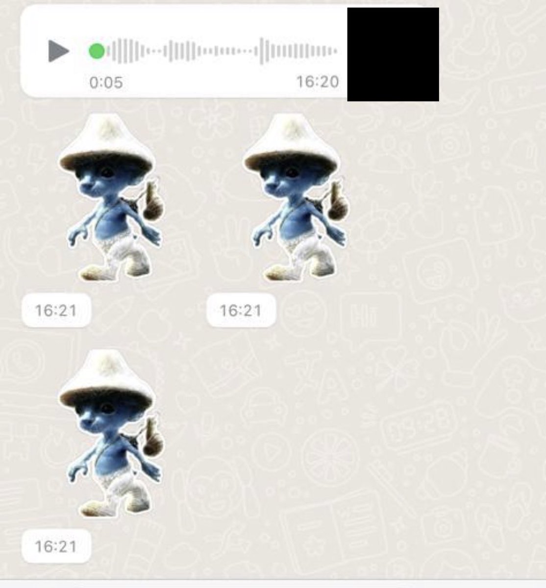 criptopaul's tweet photo. My nephew sent me this, during the chat, without me ever mentioning it...

At the point .. I realized its real😂

#RealSmurfCat #SmurfCat https://t.co/xWPWD3kY77