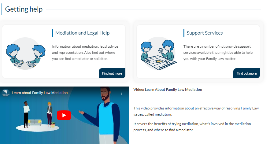 CourtsServiceIE's tweet photo. ℹ️ Family Law deals with a range of legal options relating to family and domestic matters which include separation, divorce, maintenance, arrangements for children, and domestic violence. 

You can find resources to support you here: 
https://t.co/ZR3FYTMtWI https://t.co/Z3Fqg6o8rp