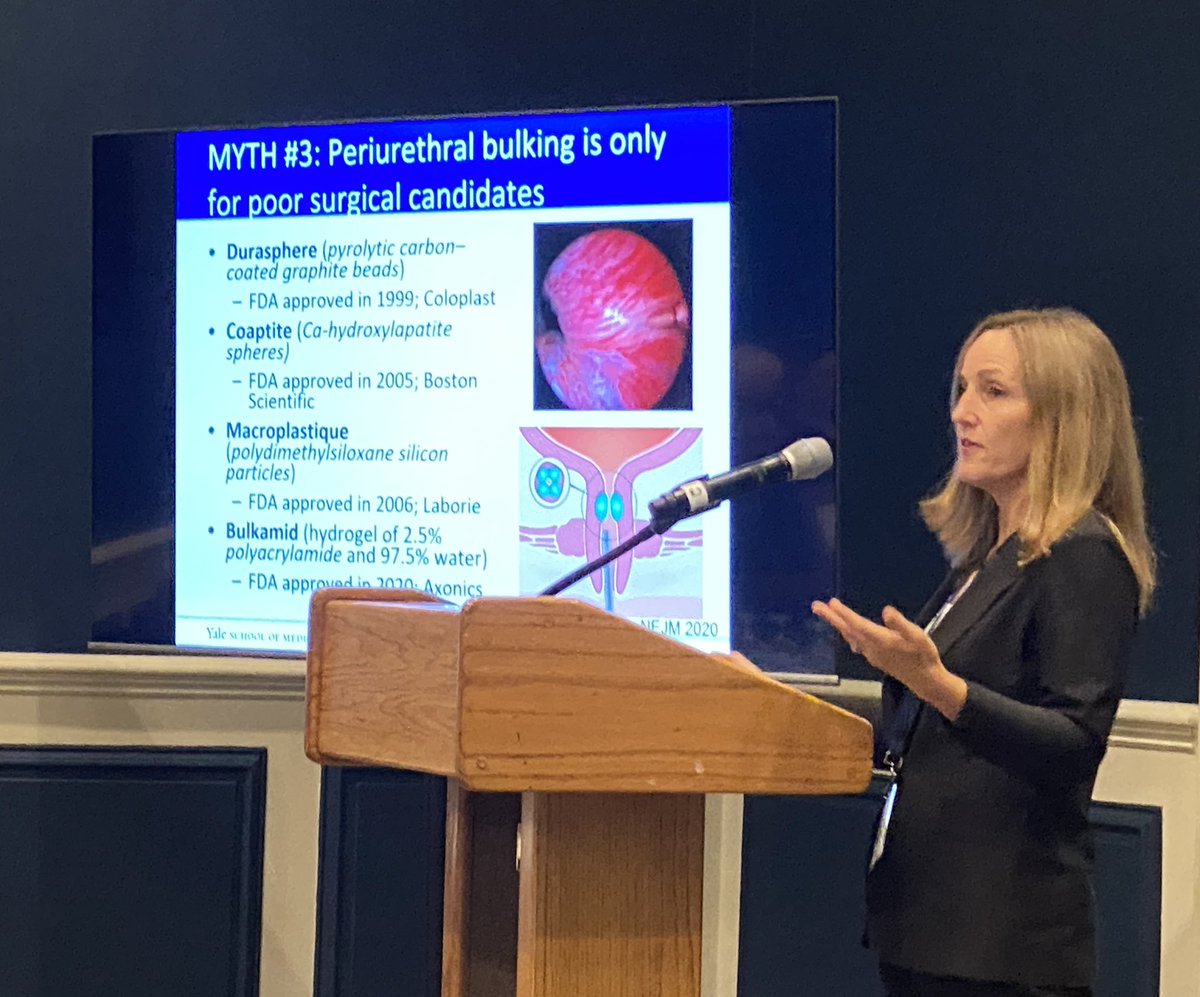 <a href="/LeslieRickeyMD/">Leslie Rickey</a> busting myths for SUI
❌Kegels don’t work 
❌Pessaries for elderly only 
❌Periurethral bulking 4 poor surg candidates 
❌No sling for SUI &amp; severe OAB/UUI
<a href="/Yale_Urology/">Yale Urology</a> #Bulldogdebates2023
