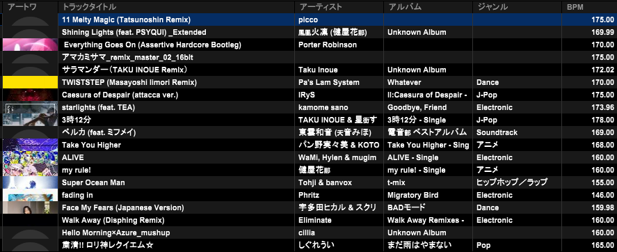 Kousei_1n0's tweet photo. #Future_Arise 
本日流させていただいた曲です！

いい感じに落ち着けようと思ってたんですが、
気が付いたらテンション上がってBPMも上がってました。

またFutureAriseで遊びましょう！ https://t.co/mmlUw4UJoU