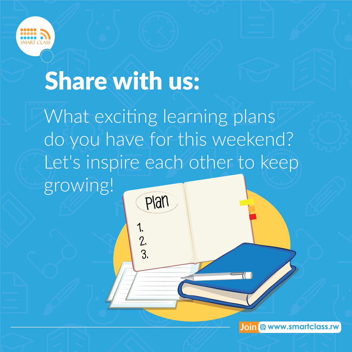 SmartClassRw's tweet photo. Whatโs your weekend agenda?
Some learning huh?
#Smartclassmagic #RwOT #RwoX https://t.co/WASsSXtA4O