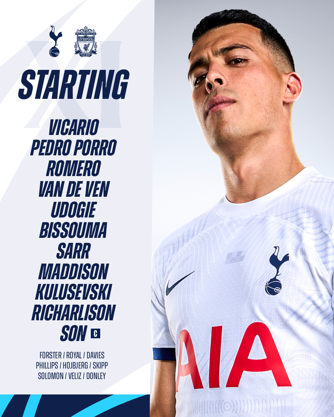 Tottenham Hotspur on X: Our team is in! 💪 📋 #TOTLIV
