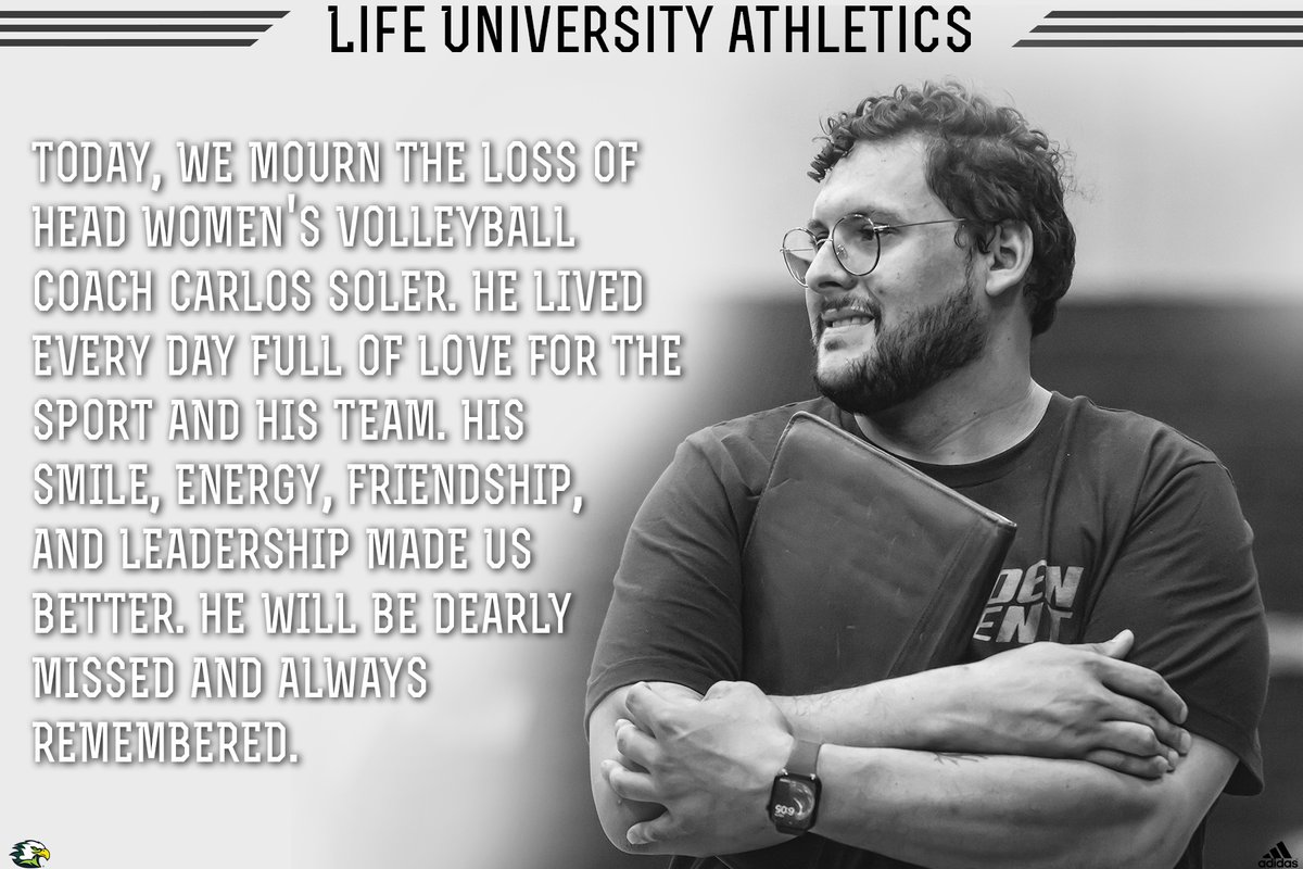 Life University and the entire volleyball community mourns the loss of Carlos. His passion, love and contagious smile will truly be missed.