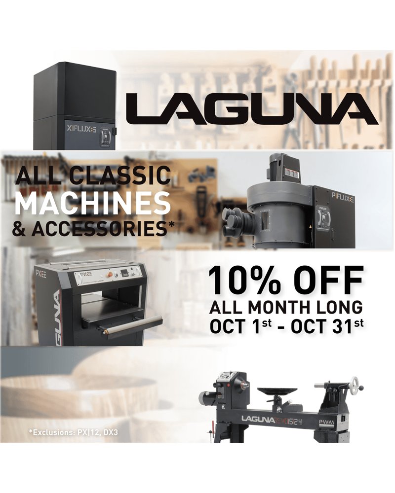 BurnsTools's tweet image. Hey guys starting tomorrow we are having a #sale on classic #Laguna machines! All month long at #BurnsPowerTools Take 10% off Laguna classic machines. Don&apos;t miss out on a great opportunity for some awesome tools. #woodworkers #cabinetshops #carpenters #furnituremakers #diy
