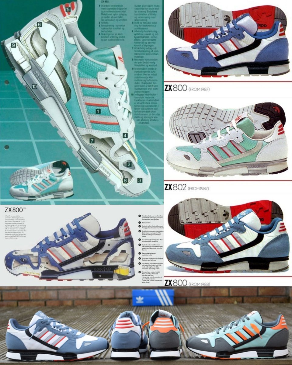 DeadstockDixon's tweet photo. \\\ Saturday Stripes ///
The epitome of the Technical Runner. The 80's #ZX800 / #ZX802 @adiFamily_
 @DeadstockUtopia https://t.co/GosvURhP8h
