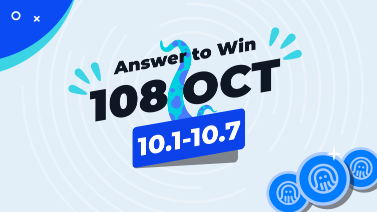 🐙 Join the OctoQuiz Giveaway! Celebrate Octopus Network's 2nd Anniversary and win 108 OCT tokens on October 8th! 🎉

- Follow <a href="/oct_network/">Octopus Network</a> &amp; join our Telegram (👉 t.me/octopusnetwork)
- Retweet &amp; like
- Answer the Quiz

Quiz Link &amp; details: 👉 forms.gle/6qBKEQC3EiuRWV…

Good