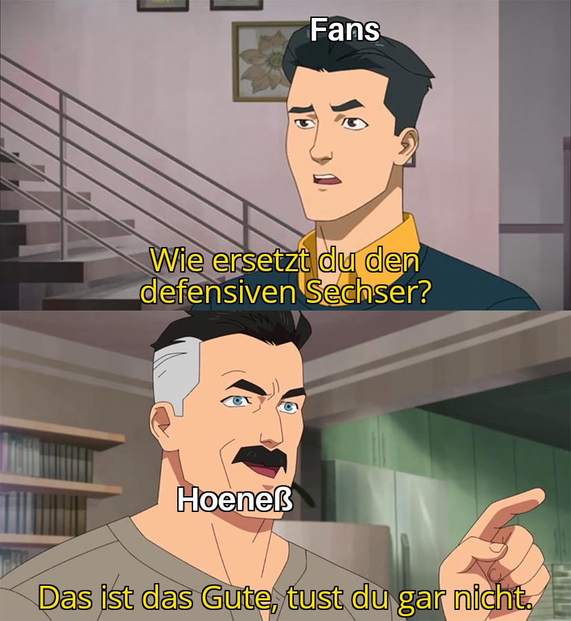 memerkette's tweet image. Btw, mutig, den defensiven Sechser mit Undav zu ersetzen. 
#KOEVfB