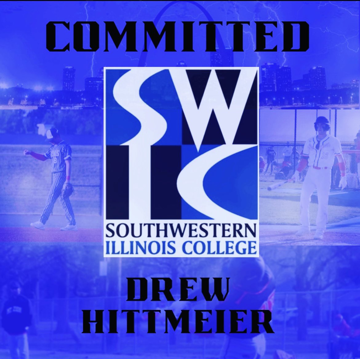 I am super pumped to announce that I will be further continuing my academic and athletic career at SWIC! Thank you to my family, coaches, and past teammates for pushing me to get to this point along the way. <a href="/BlueStormBSB/">Southwestern Illinois College Baseball</a>