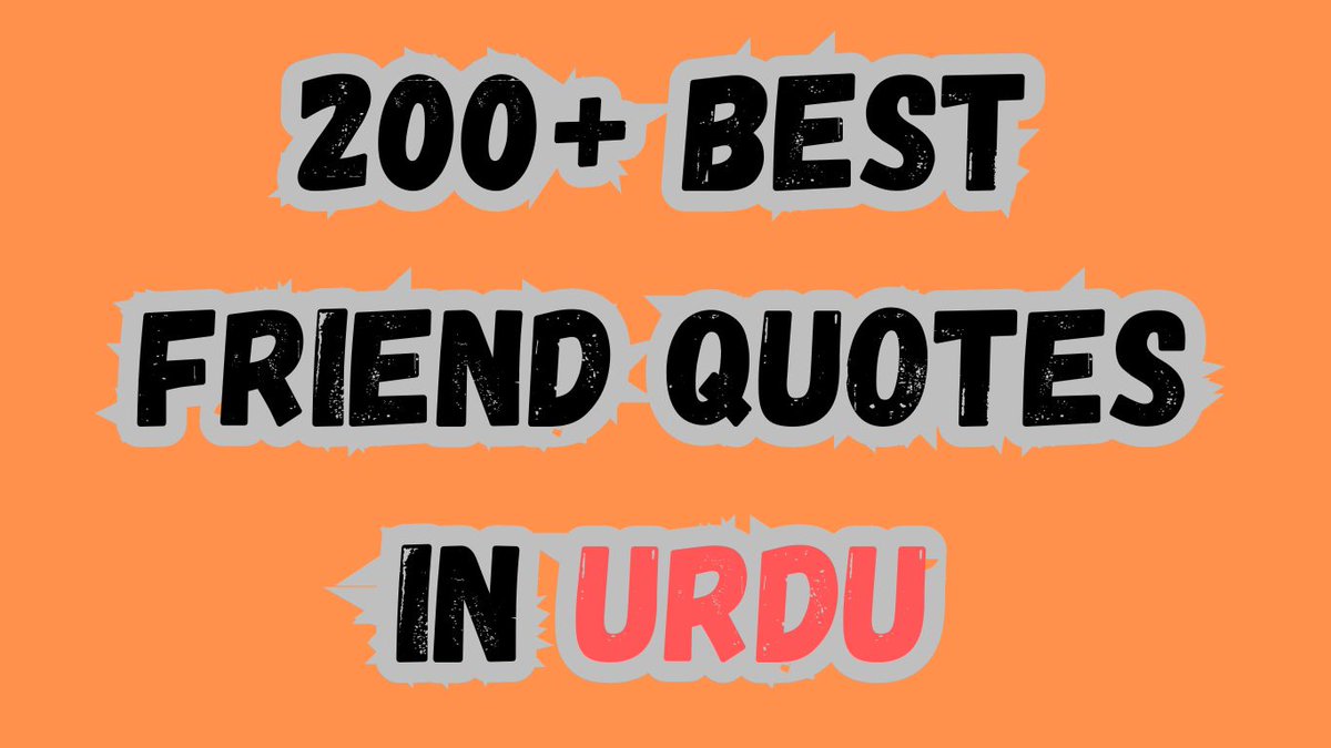 200+ Best Friend Quotes in Urdu | Dosti Quotes
waseemo.com/captions/best-…

#friendship #urduquotes #bestfriendquotes