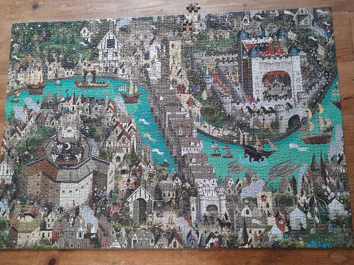 When you think you've finished your jigsaw & this happens!