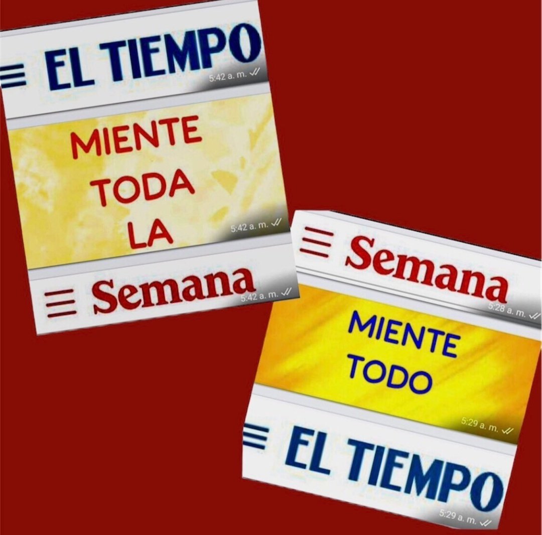 Pecoralt's tweet photo. @ELTIEMPO #SemanaMiente #RCNMiente #CaracolMiente #LaFMRadioMiente #BluradioMiente #ElTiempoMiente #DatexcoMiente https://t.co/GRlH3ae94Y