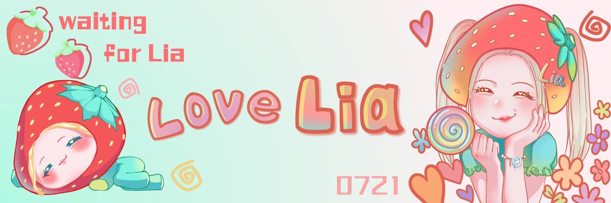 chaxLia's tweet photo. I made a new fanart for Lia 🍓
p2 is a Twitter Banner, feel free to use it if you want🫶🏻

#LIA #리아 #リア #ITZY #있지 https://t.co/dXVRQJdOol