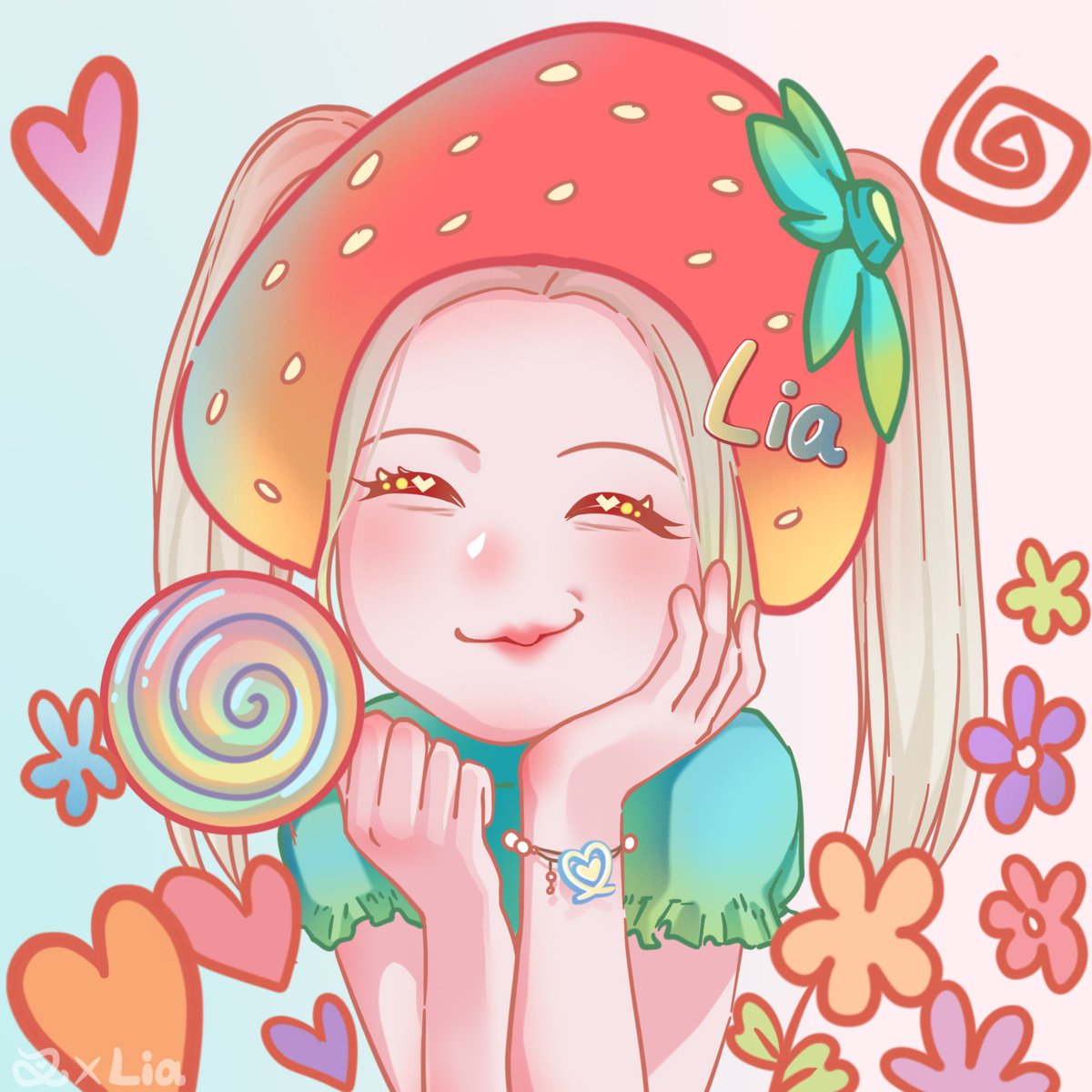 chaxLia's tweet photo. I made a new fanart for Lia 🍓
p2 is a Twitter Banner, feel free to use it if you want🫶🏻

#LIA #리아 #リア #ITZY #있지 https://t.co/dXVRQJdOol