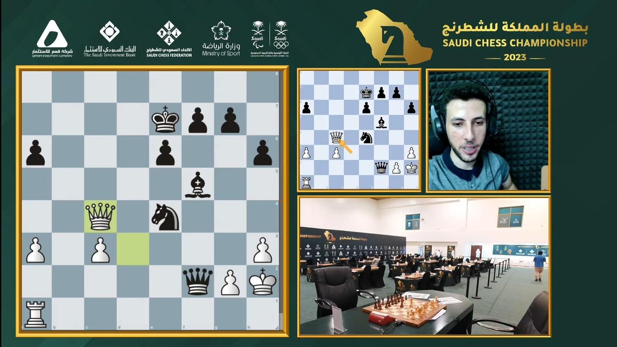 KSAchess's tweet photo. 🎥 | اليوم الأول ♟️

لمشاهدة البث المباشر لـ #بطولة_المملكة_للشطرنج 2023
عبر قناة الاتحاد على يوتيوب

https://t.co/FtSacdHrx5

💡يمكنكم مُشاهدة
 جميع المباريات ⚡️ 

👇

رجال 👨🏻

https://t.co/aQl2il9wMS

سيدات 👩🏻

https://t.co/rRuhh7EYU7

أطفال 👦🏻👧🏻

https://t.co/e9VyWw0yJk https://t.co/r7GnzFK8DX