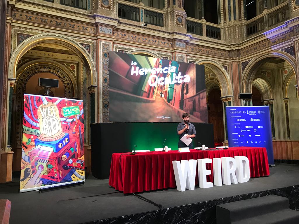 WeirdMarket's tweet photo. Seguimos con el pitch del cómic "La herencia oculta", que nos lo presenta su autor, Álvaro Serrano Sierra 🔍 https://t.co/qCZIvehoHB