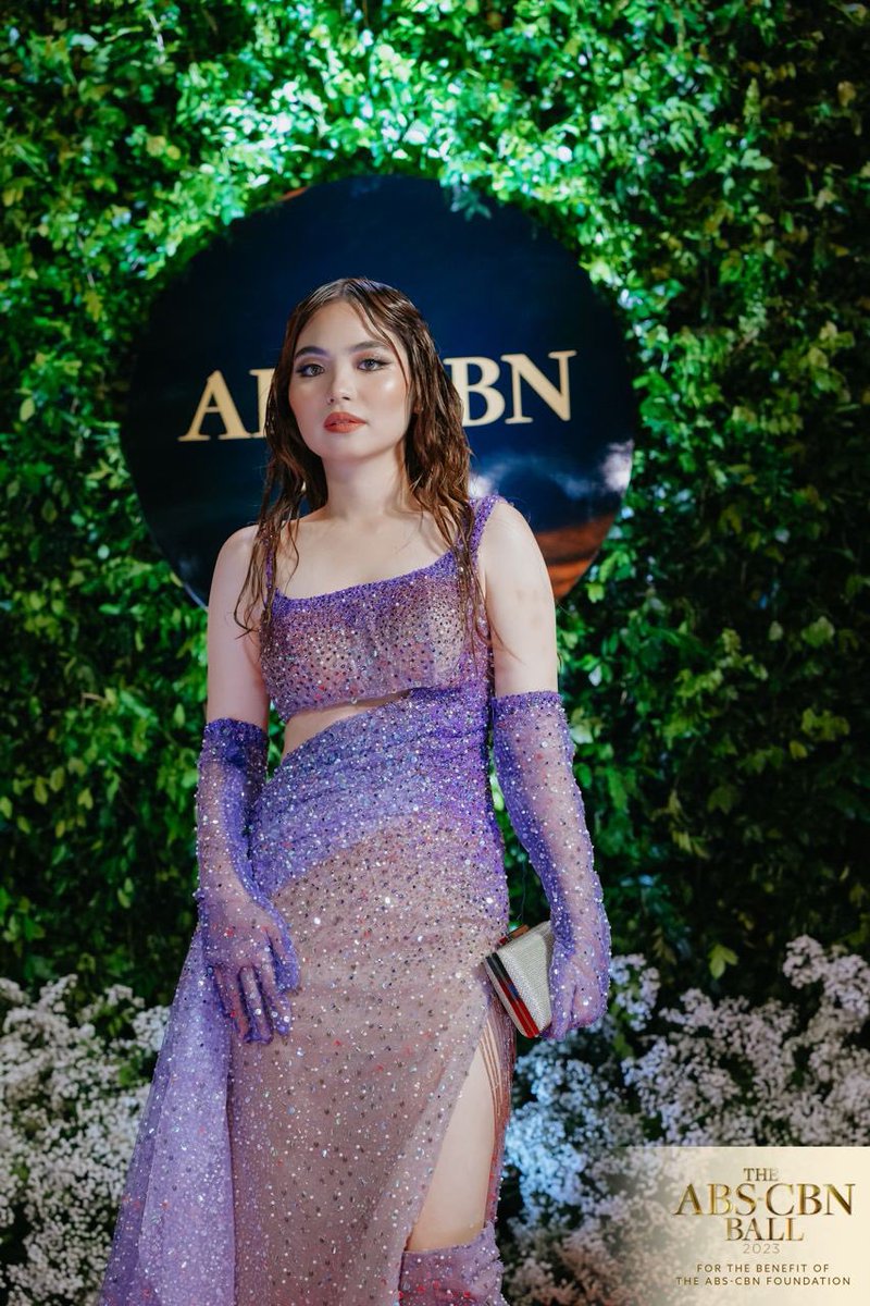 ABSCBNNews's tweet photo. Sharlene San Pedro is bejeweled in her purple dress at the #ABSCBNBall2023. | via @ABSCBNpr

LIVE: https://t.co/DZx8FwfgkH https://t.co/BFUVDt3t9X