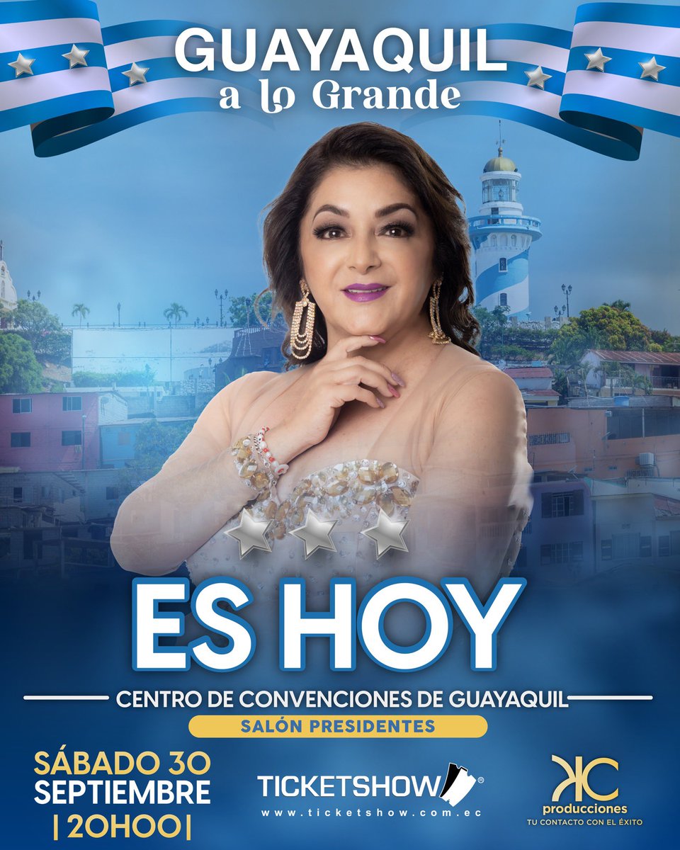 paulinatamayoec's tweet photo. Llegó el gran día mi Guayaquil 👏 Les espero esta noche. Últimas entradas a la venta en @Ticketshow y en las boleterías del Centro de Convenciones de Guayaquil. Estoy contando las horas para verles 😍
Info 📞0984682450 - 0993620797 #EsHoy https://t.co/vTqBVv4Lgw