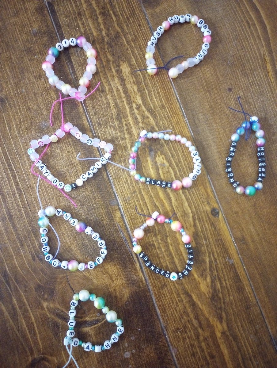 I would like to thank T. Swift for starting the friendship bracelet trend for concerts. Ready for <a href="/thebandcamino/">The Band CAMINO</a> KC next week 😜